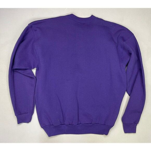 VINTAGE You're Never Speechless At Toastmasters Sweatshirt Men XL Purple 90s - Picture 3 of 5